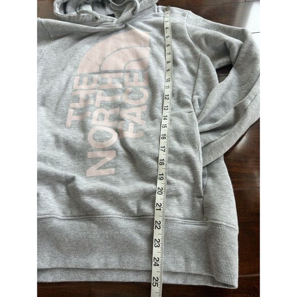 THE NORTH FACE Women's Trivert Pullover Hoodie Grey Pink Logo Small - Picture 6 of 8